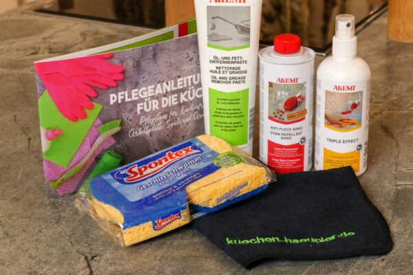 Pflegeset für Natursteinarbeitsplatten